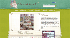 Desktop Screenshot of fabricsandmoreetc.com